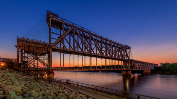 Картинка города -+мосты мост река