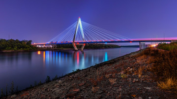 Картинка города -+мосты река мост