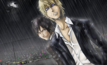 Картинка аниме durarara парни шизуо хейваджима изая орихара