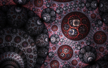 Картинка 3д+графика фракталы+ fractal цвета фон узор