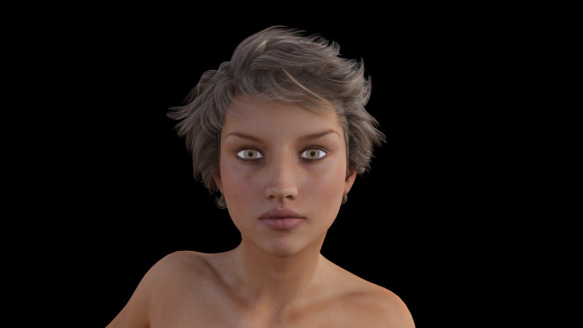 Обои картинки фото 3д графика, портрет , portraits, фон, взгляд, девушка