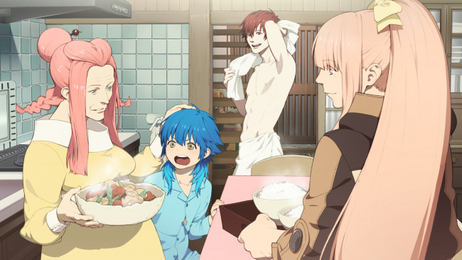 Обои картинки фото аниме, dramatical murder, аоба, бабушка, драматическое, убийство