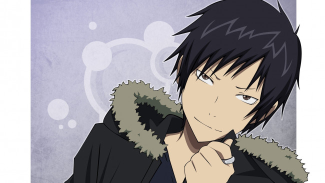 Обои картинки фото аниме, durarara, изая, орихара