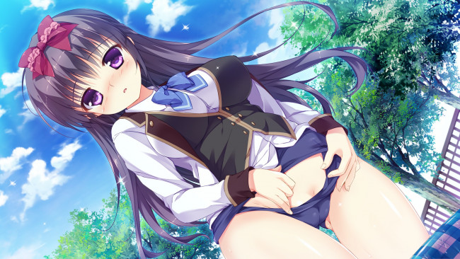 Обои картинки фото аниме, unknown,  другое, девушка, арт, mikeou, maihama, kotone, fall, in, love, x, 4, tune