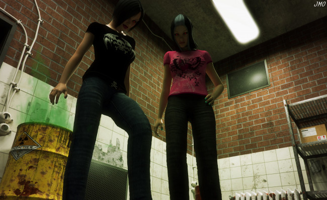 Обои картинки фото 3д графика, люди , people, фон, взгляд, девушки