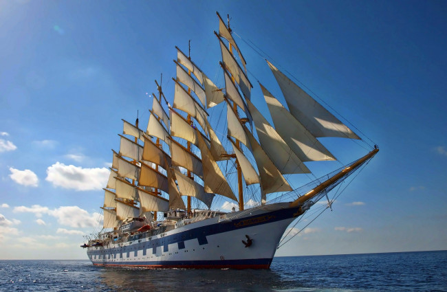 Обои картинки фото royal clipper, корабли, парусники, клиппер