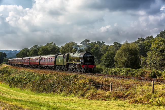 Обои картинки фото техника, паровозы, паровоз, рельсы, дорога, железная