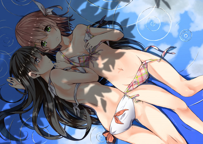 Обои картинки фото аниме, unknown,  другое, shuutou, haruka, девочки, арт