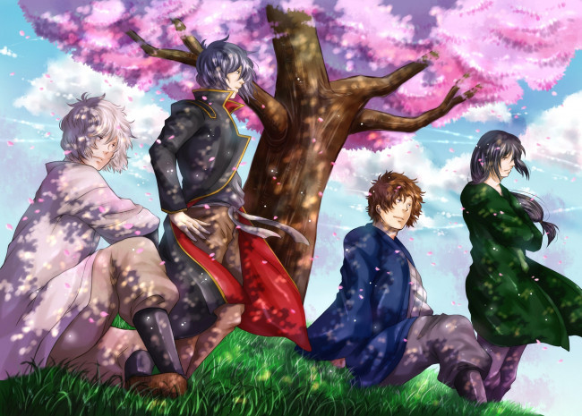 Обои картинки фото аниме, gintama, арт, гинтама