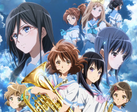 Картинка аниме sound+horizon девушки взгляд фон