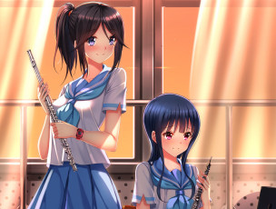 Картинка аниме sound+horizon девушки взгляд фон