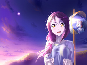 Картинка аниме love+live +school+idol+project девушка фон взгляд