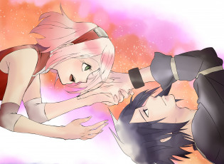 Картинка аниме naruto саске сакура