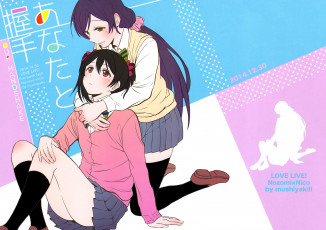 Картинка аниме love+live +school+idol+project фон взгляд девушки