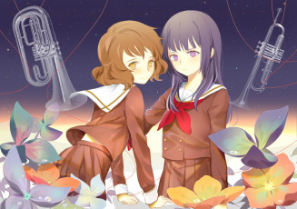 Картинка аниме sound+horizon девушки взгляд фон