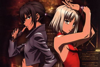 Картинка аниме canaan фон взгляд девушки