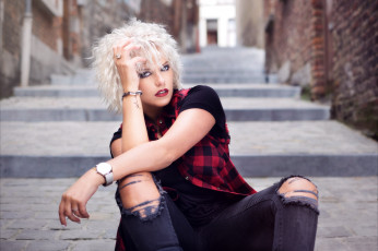 Картинка девушки -unsort+ блондинки лицо взгляд