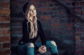 Картинка девушки -unsort+ блондинки лицо взгляд