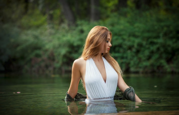 Картинка девушки -unsort+ рыжеволосые+и+другие взгляд лицо