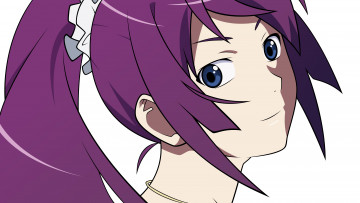 Картинка аниме bakemonogatari фон взгляд девушка