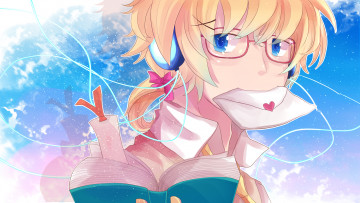 Картинка аниме vocaloid фон взгляд девушка