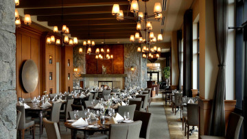 Картинка интерьер кафе +рестораны +отели столики светильники