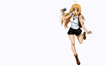 Картинка аниме canaan взгляд фон девушка