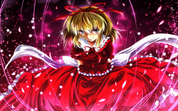 Картинка аниме touhou фон девушка взгляд