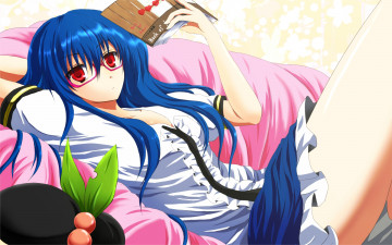 Картинка аниме touhou фон взгляд девушка