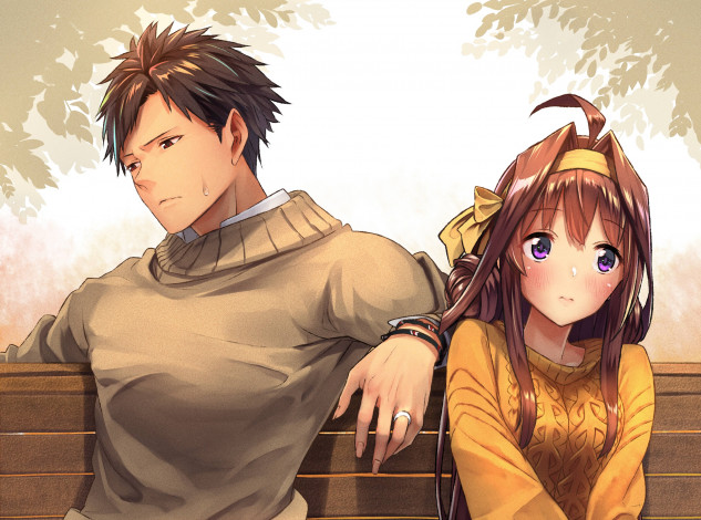 Обои картинки фото аниме, kantai collection, fusou, admiral