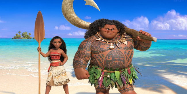 Обои картинки фото мультфильмы, moana, персонажи