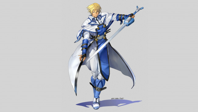 Обои картинки фото аниме, guilty gear, ky, kiske