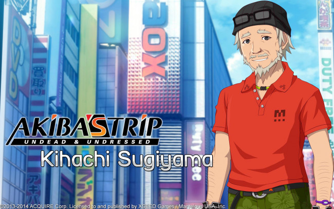 Обои картинки фото akiba`s trip, аниме,  undead & undressed, мужчина, взгляд, фон