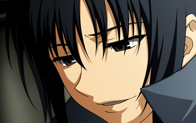 Обои картинки фото аниме, canaan, парень, взгляд, фон