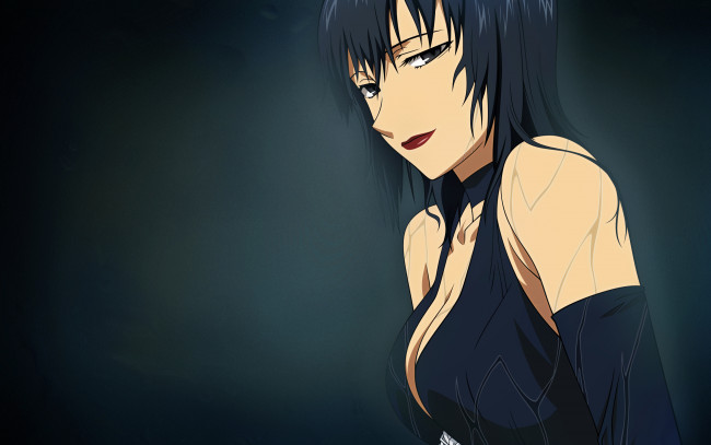 Обои картинки фото аниме, canaan, взгляд, девушка, фон