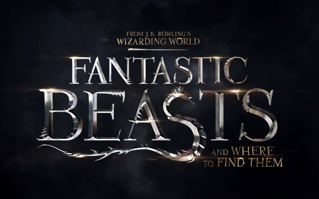 Обои картинки фото кино фильмы, fantastic beasts and where to find them, надпись, название