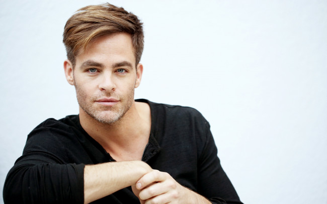 Обои картинки фото мужчины, chris pine, бородка