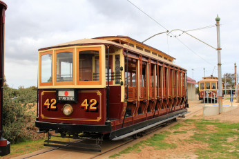 Картинка техника трамваи трамвай рельсы