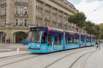 Картинка техника трамваи трамвай рельсы