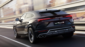 Картинка lamborghini+urus+2019 автомобили lamborghini urus 2019 чёрный