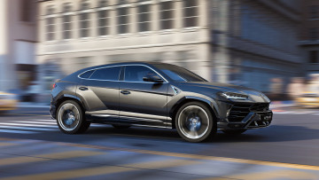 Картинка lamborghini+urus+2019 автомобили lamborghini urus 2019 чёрный