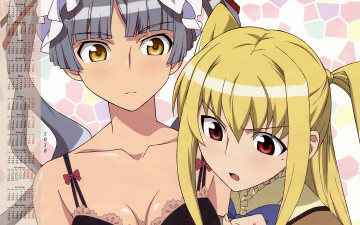 Картинка календари аниме 2018 девушка взгляд двое лицо