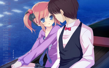 Картинка календари аниме 2018 взгляд девушка парень