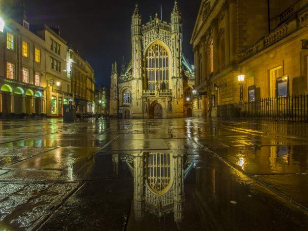 Обои картинки фото bath abbey, города, - католические соборы,  костелы,  аббатства, простор