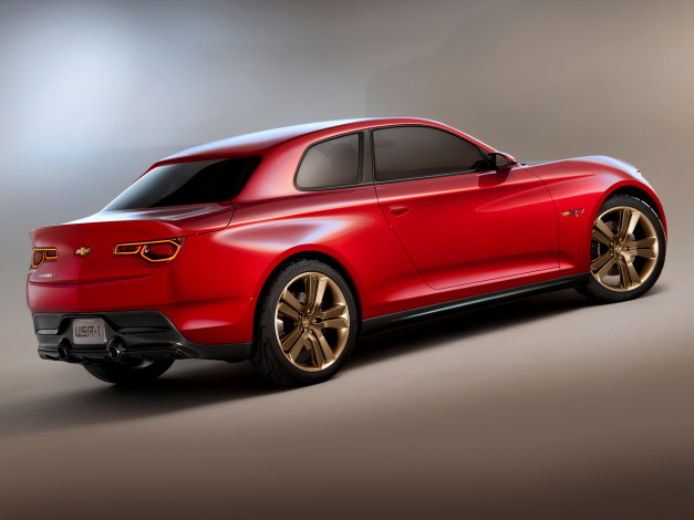 Обои картинки фото chevrolet code 130r concept 2012, автомобили, chevrolet, красный, 2012, concept, 130r, code
