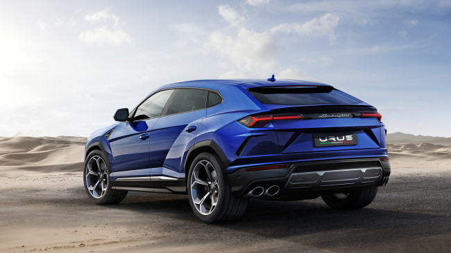 Обои картинки фото lamborghini urus 2019, автомобили, lamborghini, urus, 2019, синий