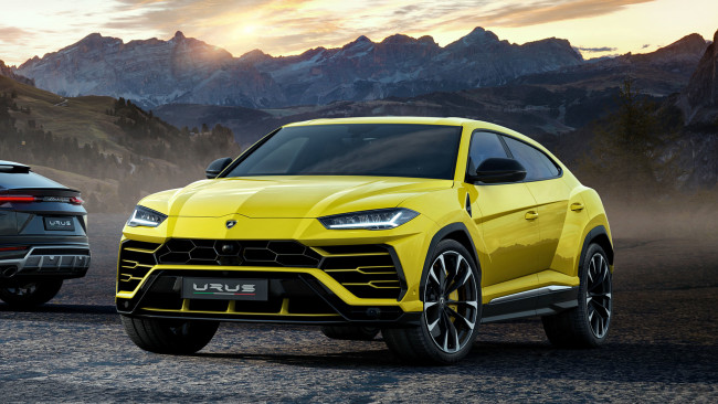 Обои картинки фото lamborghini urus 2019, автомобили, lamborghini, urus, 2019, жёлтый