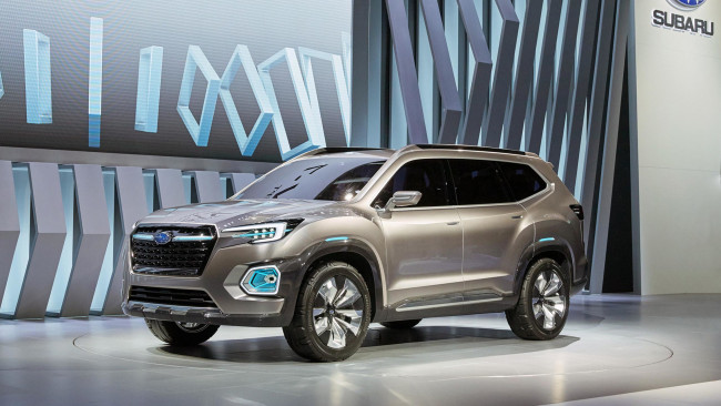 Обои картинки фото subaru viziv-7 concept 2018, автомобили, выставки и уличные фото, subaru, viziv-7, concept, 2018, внедорожник