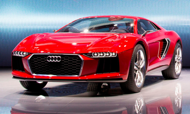 Обои картинки фото audi nanuk quattro concept 2013, автомобили, audi, красный, concept, quattro, 2013, nanuk