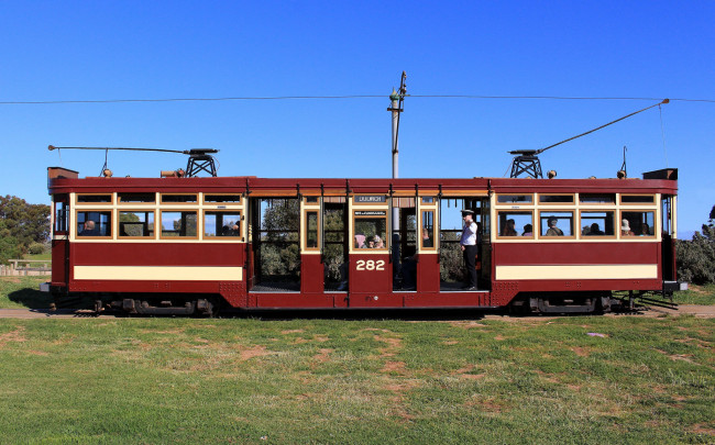 Обои картинки фото техника, трамваи, трамвай, рельсы